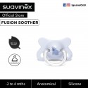 Suavinex Fusion Collection BPA Free 2 to 4 Months Physiological Silicone Pacifier for Premature Baby (White)