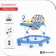 Sweet Heart Paris Baby Walker with Cute Toys Music Activity Tray Buttons (Blue)