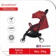 Sweet Heart Paris Compact Stroller Savannah (Red) with Free Travel Bag