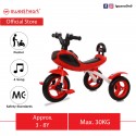 Sweet Heart Paris Children Tricycle with Anti Skid Pedal (Red)