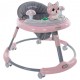 Iguana Online O Shape Baby Walker Portable Folding Convenient LED Music with EVA 360 Round Wheels (Pink)
