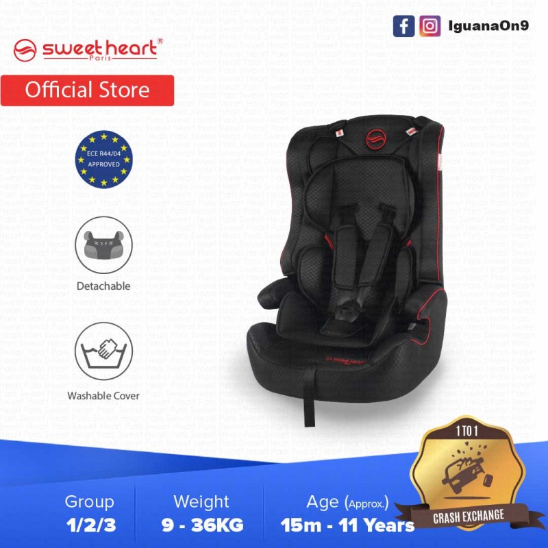 Sweet Heart Paris CS15 BLIOS Group 1,2,3 Safety Car Seat Booster with