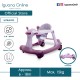 Iguana ULTRAVIO 2-IN-1 Push and Walk Foldable Baby Walker With Speed Control Wheel (Violet Purple)
