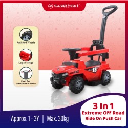 Sweet Heart Paris Extreme Off Road Jeep ALL TERRAIN Tolo Car Sport Ride-On Car With Music and Light TL3815W (Red)