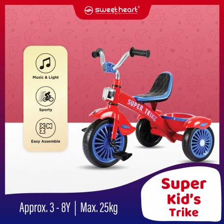 Sweet Heart Paris TCS733 Super Trike Sport Tricycle With Music and Light (Red)