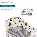 Iguana Online 100% Cotton Baby Soft Crib Bedding Set Sheet Head Neck Body Support Pillow For WCT138 (Set I)
