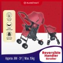 Sweet Heart Paris ST208 2 Way Push Facing 3.9KG Lightweight Travel Baby Stroller - Red