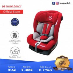 Sweet Heart Paris DRANCY Group 0,1,2 Baby Car Seat Assurance with JPJ MIROS ECE R44/04 (Red)
