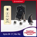 Sweet Heart Paris Lightweight Compact Size Baby Stroller Pram Jogger with 8 EVA Wheels (Black)