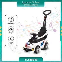 Iguana Turbo Blast Ride-On TL5188W Enhanced with Music  and  Light For 1-5 Year Old Age (White)