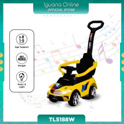 Iguana Turbo Blast Ride-On TL5188W Enhanced with Music  and  Light For 1-5 Year Old Age (Yellow)
