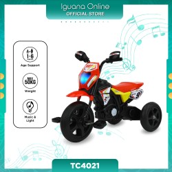 Iguana Motocross Adventure Trike TC4021 Revamped with Music  and  Light For 1-6 Year Old Age (Red)