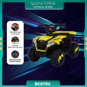 Iguana Kids ATV Electrical Battery Car BC875U - Sporty USB Music LED Light Design Support Up To 25KG (Black Yellow)