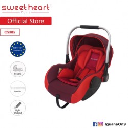 Sweet Heart Paris Baby Car Seat (Red) with Aluminum Handle