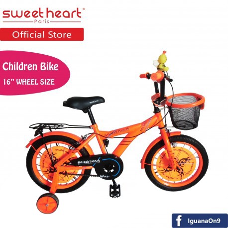 orange toddler bike