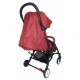 Sweet Heart Paris Compact Stroller Savannah (Red) with Free Travel Bag