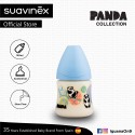 Suavinex Panda Collection BPA Free 150ml Wide Neck Baby Feeding Bottle with Anatomical Teat (Blue Pa