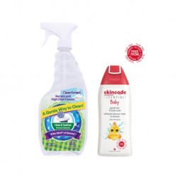 Cleansmart Disinfectant & Skincode Baby Gentle Hair and Body Wash (Value Package)