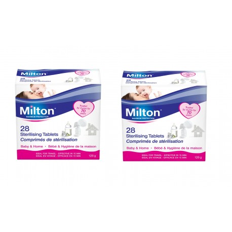 MILTON Sterilising Tablets (28 Tablets) (Pack of 2)