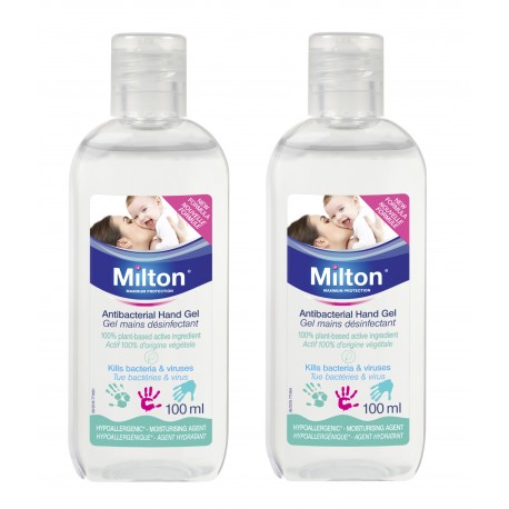 Milton Antibacterial Hand Gel (100ml) - Pack of 2