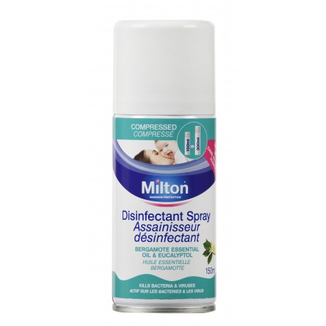 Milton Disinfecting Air and Surface Spray Compressed 150ml * BUY 1 GET 1 FREE * 