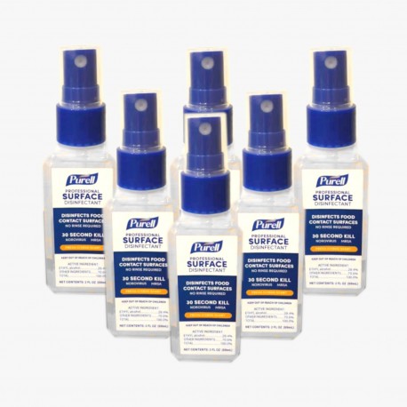 Purell Professional Surface Disinfectant - 59ml Spray Bottle *NEW (Pack of 6 Handy Bottles)