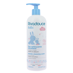 Rivadouce Bebe Eau Nettoyante (Cleansing Water) 1000ml + Free Rivadouce Bebe Travel Pack