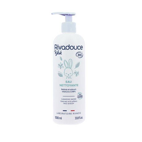 Rivadouce Bebe Eau Nettoyante (Cleansing Water) 1000ml + Free Rivadouce Bebe Travel