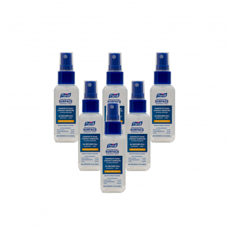 Purell Professional Surface Disinfectant - 59ml Spray Bottle (Pack of 6 Handy
