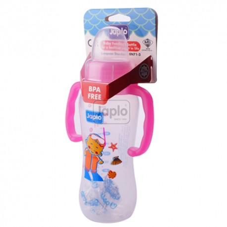 Japlo Streamlined Sl250Ml Feeding Bottle Pink (Without Handle)- Hanging Card