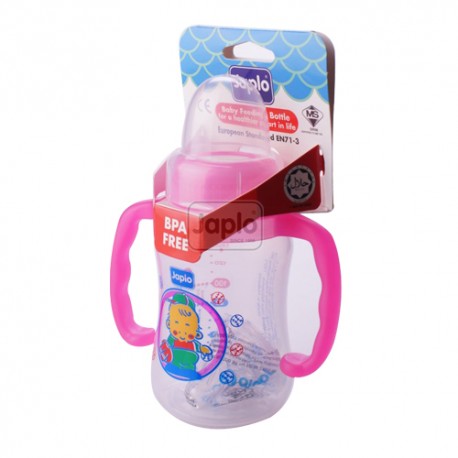 Japlo Streamlined Sl140Ml Feeding Bottle Pink (Without Handle)- Hanging Card