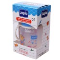 Japlo Deluxe 260Ml Feeding Bottle Blue (With Handle)- With 1 Silicone Nipple