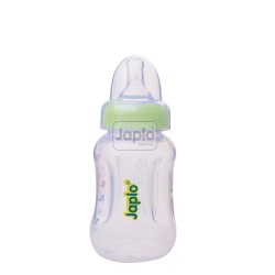 Japlo Easy Grip 140Ml Feeding Bottle Green (E14)- With Two Silicone Nipple