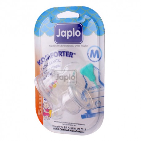 Japlo Komforter Orthodontic Nipple- Small-- (2 Pcs / Blister Card)- S-M