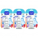 Japlo Superior Anti Colic Teat M - 3 pcs x 3 Blister Cards (3 Blister Cards in 1)