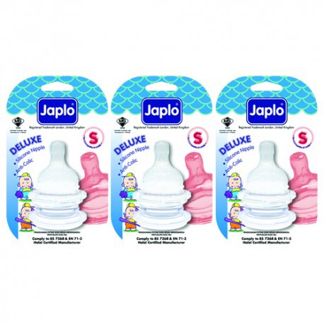 Japlo Deluxe Teat S - 2 pcs x 3 Blister Cards (3 Blister Cards in 1)