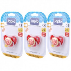 Japlo Pro Cherry Pacifier  - 1 pcs x 3 Blister Cards (3 Blister Cards in 1)