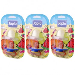 Japlo Fruity New Born Pacifier  - 1 pcs x 3 Blister Cards (3 Blister Cards in 1)
