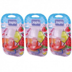 Japlo Fruity Orthodontic Pacifier  - 1 pcs x 3 Blister Cards (3 Blister Cards in 1)