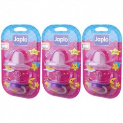 Japlo Twinkle Star New Born Pacifier  - 1 pcs x 3 Blister Cards (3 Blister Cards in 1)