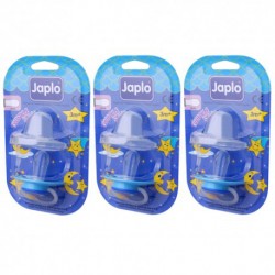 Japlo Twinkle Star Olive Pacifier  - 1 pcs x 3 Blister Cards (3 Blister Cards in 1)