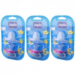 Japlo Twinkle Star Orthodontic Pacifier - 1 pcs x 3 Blister Cards (3 Blister Cards in 1)