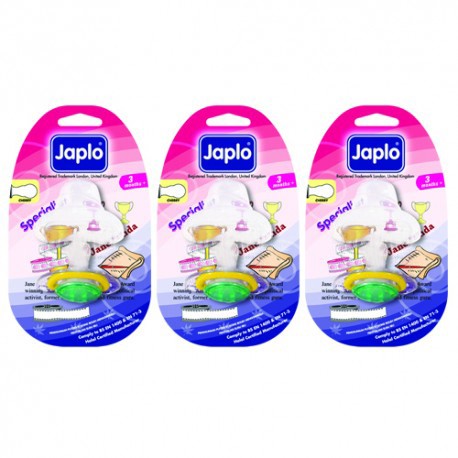 Japlo Specialist Women Cherry Pacifier - 1 pcs x 3 Blister Cards (3 Blister Cards in 1)