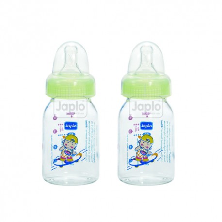 Japlo Round Feeding Bottle 120ml (Twin Pack)