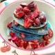 Double Happiness Baby Veggie Butterfly Pea Flower Pancake