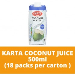 JG Karta Coconut Juice 500ml (18 packs per carton)