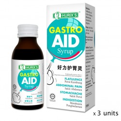Hurix's Gastro Aid Syrup (100ml x 3 Boxes)