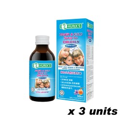 Hurix's Fever and Cold Syrup for Children (Improved) (60ml x 3 Boxes)
