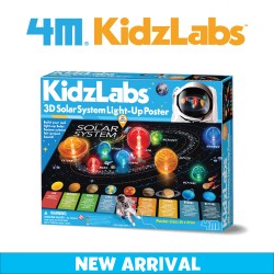 4M KidzLabs / 3D Solar System Light-Up Poster