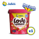 Julie's Tubs Fair Love Letters Lemon 705g & Strawberry 705g Twin Pack